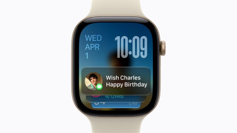 Apple Watchの画面（Apple公式ニュースルーム掲載画像）